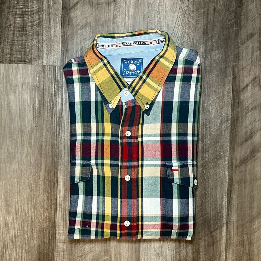 Texas Cotton Contemporary X-Long Tails Long Sleeve Button Down Shirt - XL